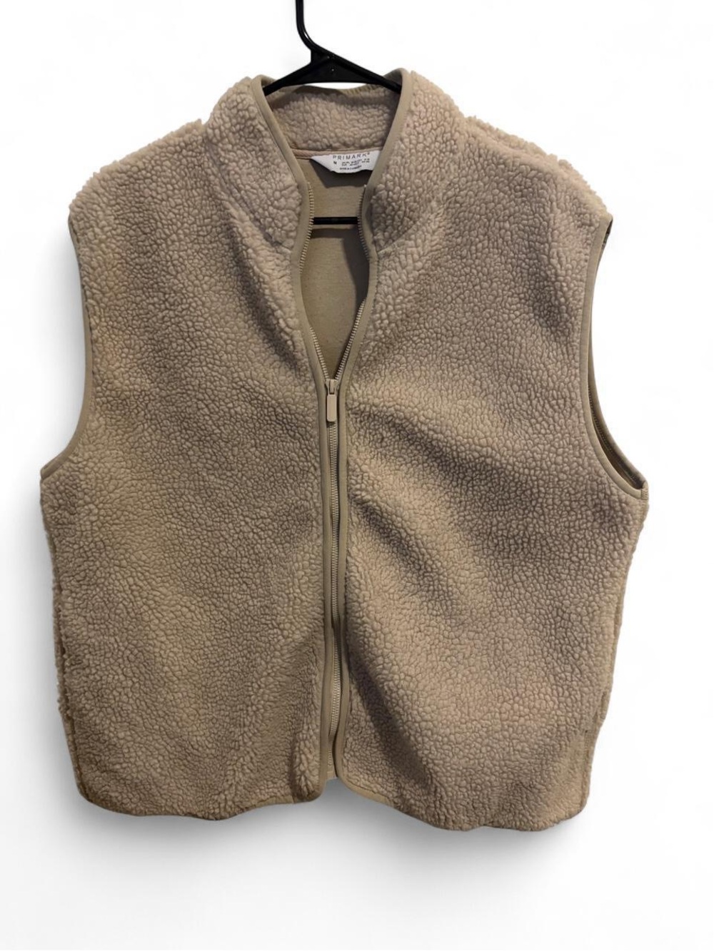 Women’s Oversized Cozy Sherpa Vest - Tan